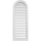 Ekena Millwork Round Top Surface Mount PVC Gable Vent: Functional, w/ 2"W x 2"P Brickmould Sill Frame, 16"W x 42"H GVPRT16X4203SF - alternate 1